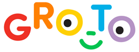 Colorful stylized text spelling GROwTO, with each letter in a different color: red, orange, yellow, blue, green, and purple. The w is represented as a smile shape.