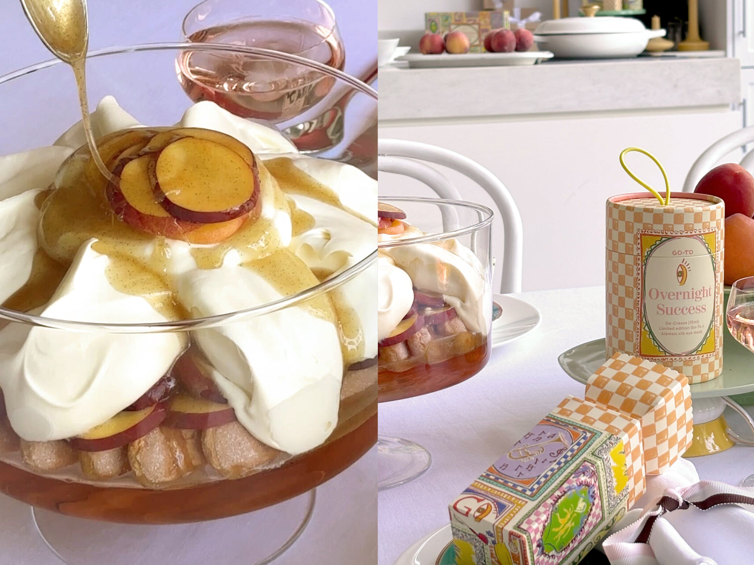 Donna Hay's Peachy Vanilla Trifle