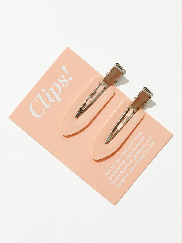 Peach Hair Clips